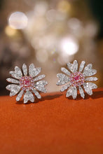 Load image into Gallery viewer, LUOWEND 18K White Gold Real Natural Pink Diamond Earrings for Women