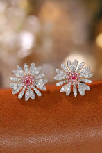 Load image into Gallery viewer, LUOWEND 18K White Gold Real Natural Pink Diamond Earrings for Women