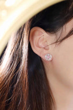 Load image into Gallery viewer, LUOWEND 18K White Gold Real Natural Pink Diamond Earrings for Women