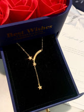 Load image into Gallery viewer, LUOWEND 18K Rose or Yellow Gold Real Natural Diamond Pendant Necklace for Women