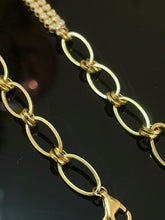 Load image into Gallery viewer, LUOWEND 18K Yellow Gold Natural Diamond Bracelet for Women