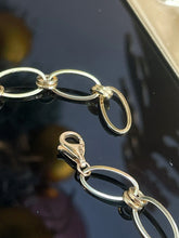 Load image into Gallery viewer, LUOWEND 18K Yellow Gold Natural Diamond Bracelet for Women