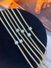 Load image into Gallery viewer, LUOWEND 18K Yellow Gold Natural Diamond Bracelet for Women