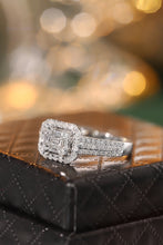 Load image into Gallery viewer, LUOWEND 18K White Gold Real Natural Diamond Ring for Women