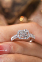 Load image into Gallery viewer, LUOWEND 18K White Gold Real Natural Diamond Ring for Women