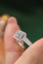 Load image into Gallery viewer, LUOWEND 18K White Gold Real Natural Diamond Ring for Women