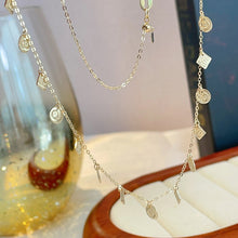 Load image into Gallery viewer, LUOWEND 18K Yellow Gold Necklace for Women
