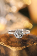 Load image into Gallery viewer, LUOWEND 18K White Gold Real Natural Diamond Ring for Women