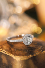Load image into Gallery viewer, LUOWEND 18K White Gold Real Natural Diamond Ring for Women