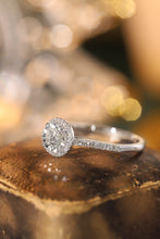 Load image into Gallery viewer, LUOWEND 18K White Gold Real Natural Diamond Ring for Women