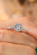 Load image into Gallery viewer, LUOWEND 18K White Gold Real Natural Diamond Ring for Women