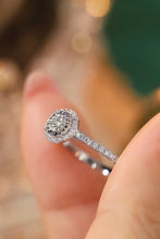 Load image into Gallery viewer, LUOWEND 18K White Gold Real Natural Diamond Ring for Women