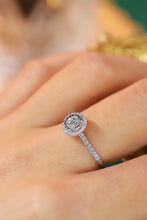 Load image into Gallery viewer, LUOWEND 18K White Gold Real Natural Diamond Ring for Women