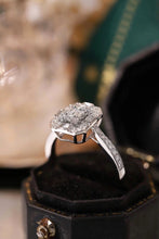 Load image into Gallery viewer, LUOWEND 18K White Gold Real Natural Diamond Ring for Women
