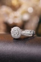 Load image into Gallery viewer, LUOWEND 18K White Gold Real Natural Diamond Ring for Women