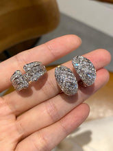 Load image into Gallery viewer, LUOWEND 18K White Gold Natural Diamond Ring for Women