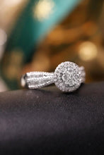 Load image into Gallery viewer, LUOWEND 18K White Gold Real Natural Diamond Ring for Women