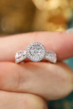Load image into Gallery viewer, LUOWEND 18K White Gold Real Natural Diamond Ring for Women