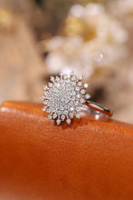 Load image into Gallery viewer, LUOWEND 18K White Gold Real Natural Diamond Ring for Women
