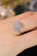 Load image into Gallery viewer, LUOWEND 18K White Gold Real Natural Diamond Ring for Women