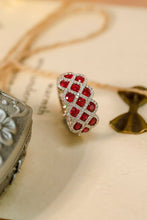 Load image into Gallery viewer, LUOWEND 18K White Gold Real Natural Ruby Ring for Women