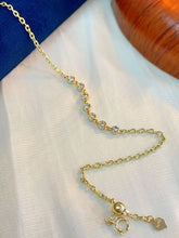 Load image into Gallery viewer, LUOWEND 18K Yellow Gold Natural Diamond Bracelet for Women