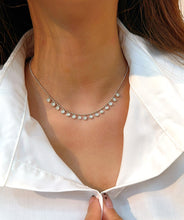 Load image into Gallery viewer, LUOWEND 18K Yellow Gold Natural Diamond Necklace for Women