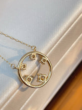 Load image into Gallery viewer, LUOWEND 18K White/Yellow/Rose Gold Natural Diamond Necklace for Women