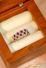 Load image into Gallery viewer, LUOWEND 18K White Gold Real Natural Ruby Ring for Women