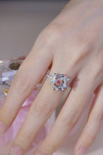 Load image into Gallery viewer, LUOWEND 18K White Gold Natural Pink Diamond Ring for Women