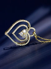 Load image into Gallery viewer, LUOWEND 18K White/Yellow Gold Fine Jewelry Real Natural Diamond Necklace for Women