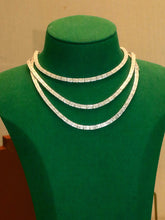 Load image into Gallery viewer, LUOWEND 18K White Gold Natural Diamond Necklace for Women