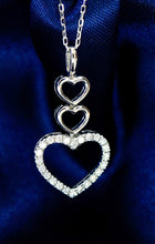 Load image into Gallery viewer, LUOWEND 18K White/Yellow Gold Fine Jewelry Real Natural Diamond Pendant Necklace for Women