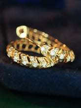 Load image into Gallery viewer, LUOWEND 18K White/Yellow Gold Fine Jewelry Real Natural Diamond Earrings for Women