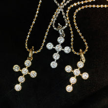 Load image into Gallery viewer, LUOWEND 18K White or Yellow Gold Real Natural Diamond Necklace for Women