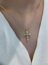 Load image into Gallery viewer, LUOWEND 18K White or Yellow Gold Real Natural Diamond Necklace for Women