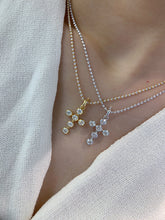 Load image into Gallery viewer, LUOWEND 18K White or Yellow Gold Real Natural Diamond Necklace for Women