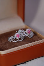 Load image into Gallery viewer, LUOWEND 18K White Gold Natural Pink Diamond Ring for Women