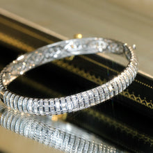 Load image into Gallery viewer, LUOWEND 18K White Gold Real Natural Bracelet for Women