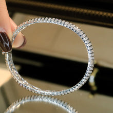 Load image into Gallery viewer, LUOWEND 18K White Gold Real Natural Bracelet for Women