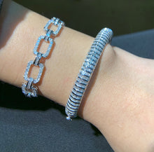 Load image into Gallery viewer, LUOWEND 18K White Gold Real Natural Bracelet for Women