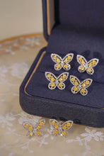 Load image into Gallery viewer, LUOWEND 18K White Gold Natural Diamond Earrings for Women