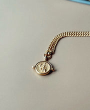 Load image into Gallery viewer, LUOWEND 18K Yellow Gold Natural Crystal Opal Necklace for Women