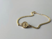 Load image into Gallery viewer, LUOWEND 18K Yellow Gold Natural Opal Bracelet for Women