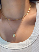 Load image into Gallery viewer, LUOWEND 18K Yellow Gold Natural Diamond Pendant Necklace for Women