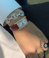 Load image into Gallery viewer, LUOWEND 18K White Gold Real Natural Diamond Bracelet for Women