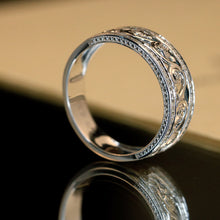 Load image into Gallery viewer, LUOWEND 18K White Gold Real Natural Diamond Ring for Women