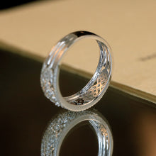Load image into Gallery viewer, LUOWEND 18K White Gold Real Natural Diamond Ring for Women