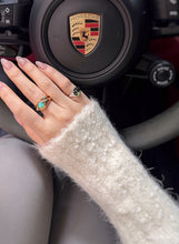 Load image into Gallery viewer, LUOWEND 18K White+Yellow Gold Ring for Women