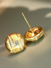 Load image into Gallery viewer, LUOWEND 18K Yellow Gold Fine Jewelry Real Natural Diamond for Women
